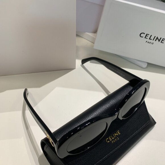 Like New Celine Triomphe Oval Sunglasses 52 mm - Picture 4 of 4